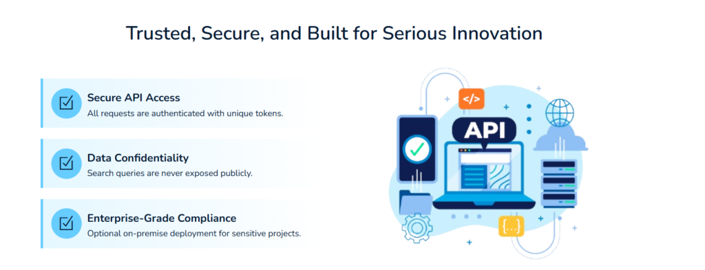 PQAI patent search API security features