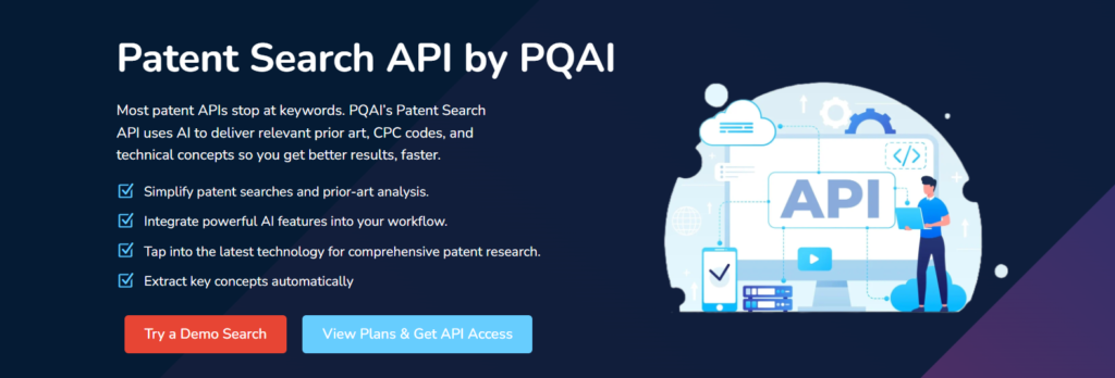 PQAI API - The Best Clarivate IP Data API Alternative for custom workflow integration