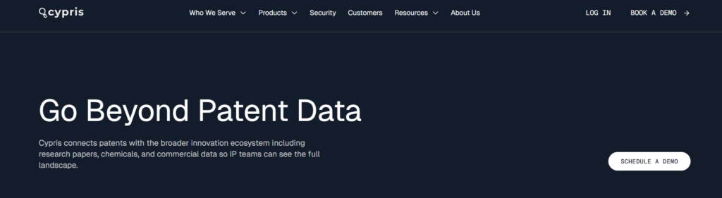 Cypris AI patent search platform